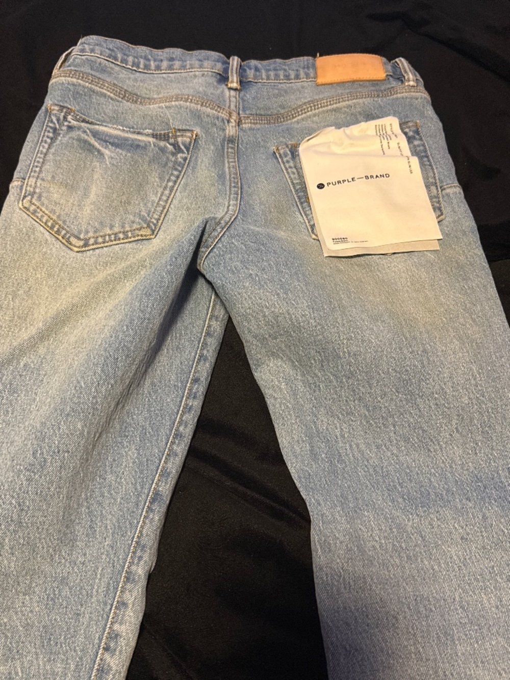Purple lightwash jean